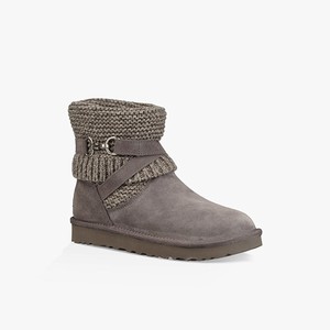 Ugg Purl Strap Klassiska Stövlar Dam Grå (843127XBK)